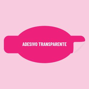 Adesivo Transparente Adesivo Transparente  Impressão UV  Meio corte Material entregue em folhas