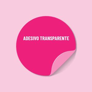Adesivo Redondo - Transparente Adesivo Transparente  Impressão UV  Meio corte Material entregue em folhas